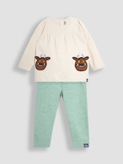 JoJo Maman Bébé Natural The Gruffalo Appliqué Pockets Tunic and Leggings Set - Image 5 of 9