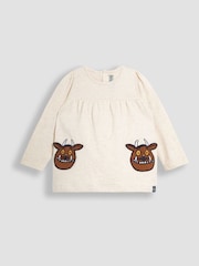 JoJo Maman Bébé Natural The Gruffalo Appliqué Pockets Tunic and Leggings Set - Image 6 of 9