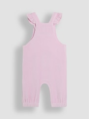 JoJo Maman Bébé Pink Peter Rabbit Appliqué Velour Dungarees and Body Set - Image 5 of 8