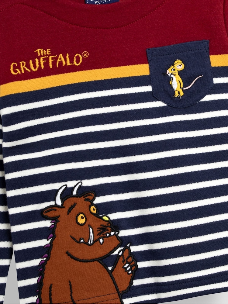 JoJo Maman Bébé Navy The Gruffalo Appliqué Top - Image 3 of 3