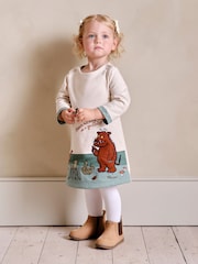 JoJo Maman Bébé Natural The Gruffalo Appliqué A-Line Dress - Image 1 of 5