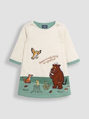 JoJo Maman Bébé Natural The Gruffalo Appliqué A-Line Dress - Image 3 of 5