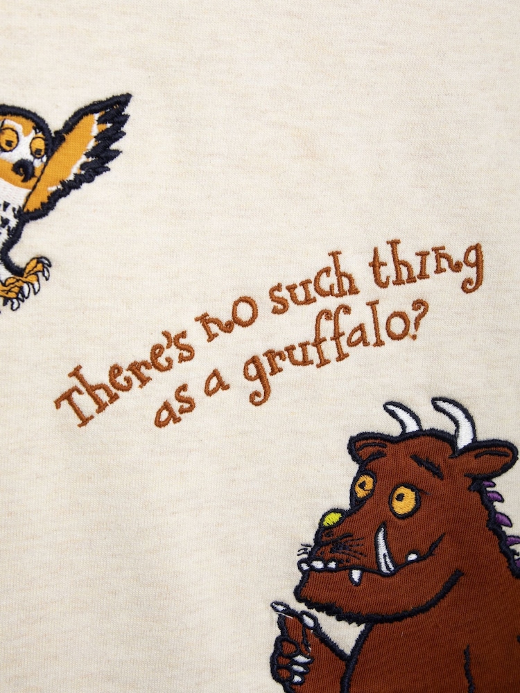 JoJo Maman Bébé Natural The Gruffalo Appliqué A-Line Dress - Image 5 of 5 JoJo Maman Bébé Natural The Gruffalo Appliqué A-Line Dress - Image 5 of 5