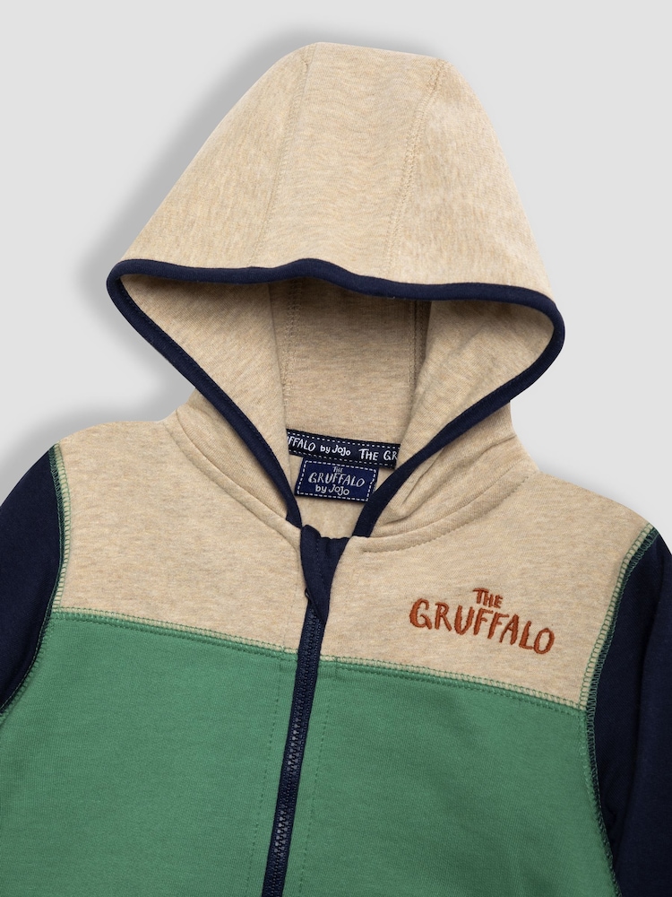 JoJo Maman Bébé Navy The Gruffalo Appliqué Jersey Hoodie - Image 3 of 3