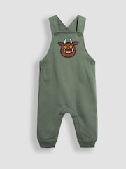 JoJo Maman Bébé Green The Gruffalo Appliqué Dungarees and Top Set - Image 2 of 5