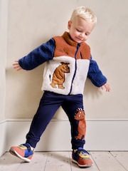 JoJo Maman Bébé Red The Gruffalo Appliqué Zip-Up Teddy Fleece - Image 2 of 6