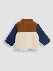 JoJo Maman Bébé Red The Gruffalo Appliqué Zip-Up Teddy Fleece - Image 4 of 6