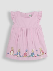 JoJo Maman Bébé Baby Peter Rabbit Set aus besticktem Kleid und Body - Bild 6 von 10