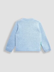JoJo Maman Bébé Blue The Gruffalo Scene Jumper - Image 2 of 4