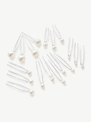 Ivory & Co Silver Pearl Hairpin Set - Image 1 of 4