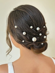 Ivory & Co Silver Pearl Hairpin Set - Image 3 of 4