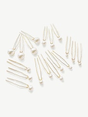 Ivory & Co Gold Pearl Hairpin Set - Image 1 of 4