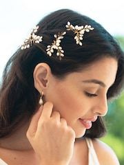 Ivory & Co Gold Comos Hairpins Set - Image 3 of 4