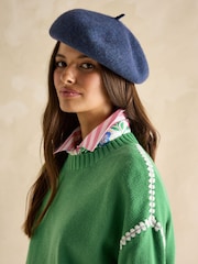 Joules Alexandra Green Blanket Stitch Jumper - Image 4 of 6