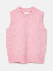 Joules Holly Pink Regular Fit Knitted Vest - Image 7 of 7