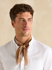 Светло-коричневый - Joules Dapper Cotton шарф - Image 1 of 3