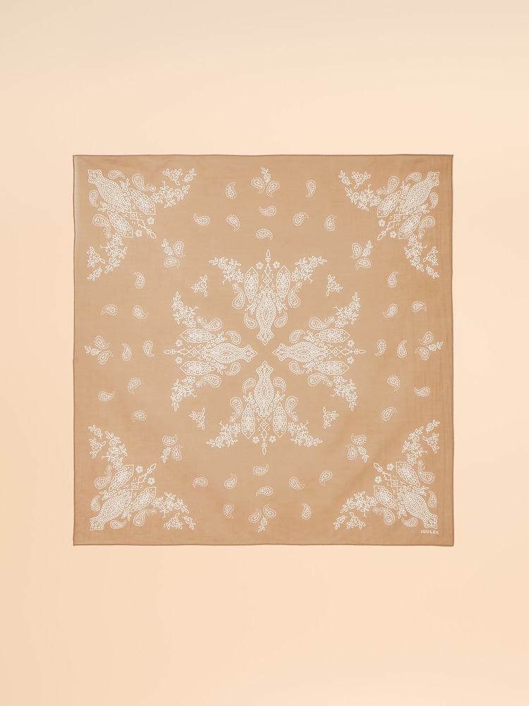 Светло-коричневый - Joules Dapper Cotton шарф - Image 2 of 3