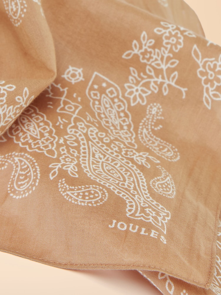 Светло-коричневый - Joules Dapper Cotton шарф - Image 3 of 3