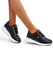 Carvela Diamond Quilt Runner Trainers - Image 1 of 5