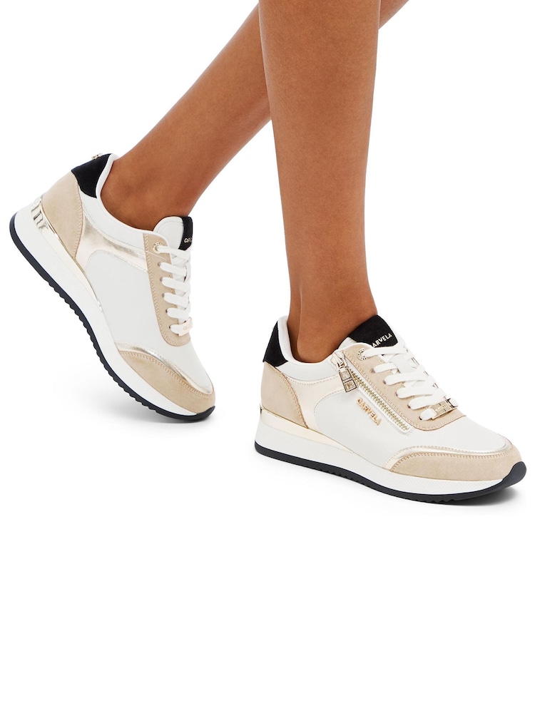 Carvela Janeiro Zip Runner Trainers - Image 1 of 5