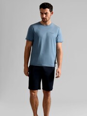 Ted Baker Blue T-Shirt and Shorts Set - Image 1 of 7