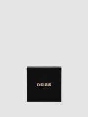 Reiss Gold Tone Birdie Brushed Twist Loop Earrings - Image 4 of 4