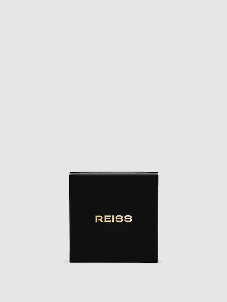 Reiss Gold Tone Birdie Brushed Twist Loop Earrings - Image 4 of 4 Reiss Gold Tone Birdie Brushed Twist Loop Earrings - Image 4 of 4