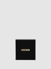 Reiss Gold Tone Bridget Brushed Loop Pendant Necklace - Image 5 of 5