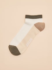 Joules Men's Rilla Brown Pack of Two Trainer Socks - Image 3 of 5