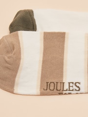 Joules Men's Rilla Brown Pack of Two Trainer Socks - Image 5 of 5