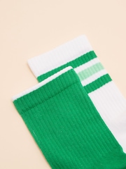 Joules Men's Volley Green Pack of Two Tennis Socks - Image 2 of 5
