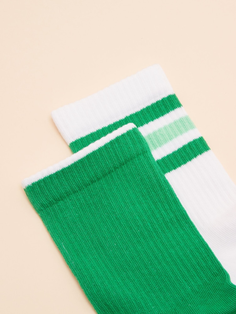 Grün - Joules Men's Volley Pack of Two Tennis Socks - Bild 2 von 5 Grün - Joules Men's Volley Pack of Two Tennis Socks - Bild 2 von 5
