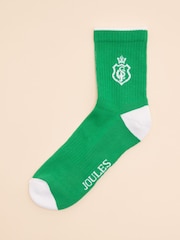 Joules Men's Volley Green Pack of Two Tennis Socks - Image 4 of 5