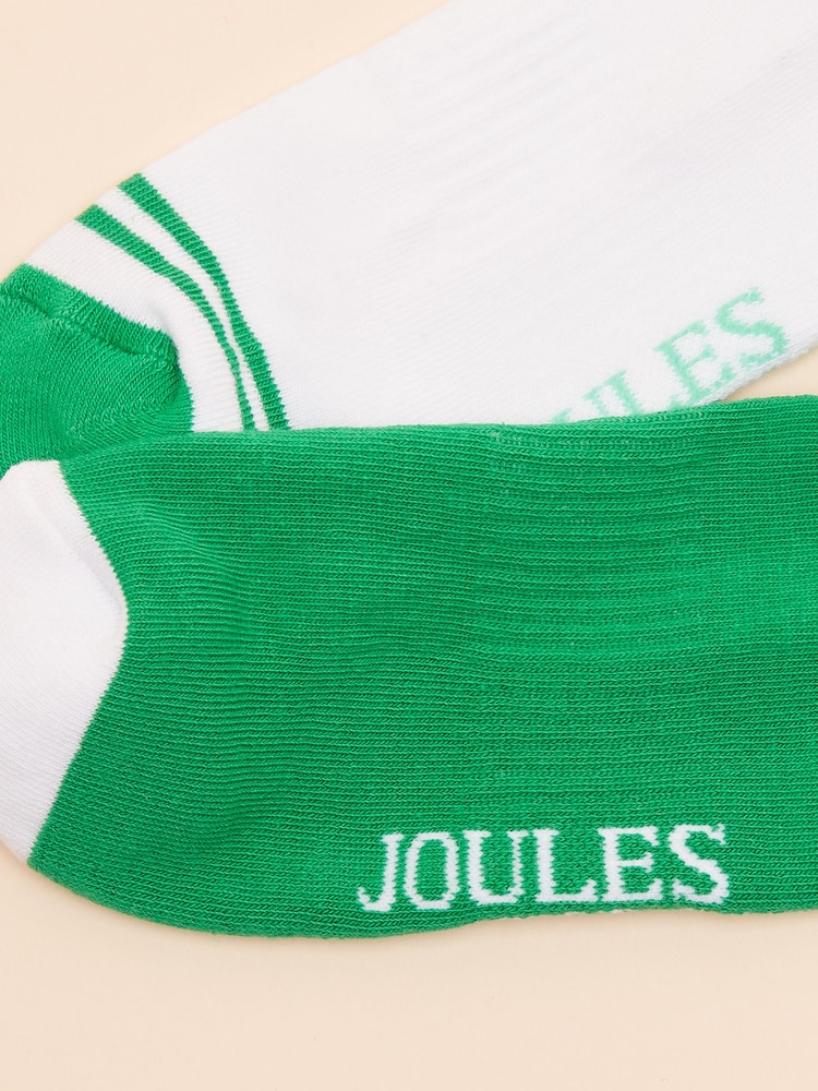 Joules Men's Volley Green Pack of Two Tennis Socks - Image 5 of 5