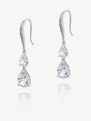 Ivory & Co Silver Plated Detroit Crystal Earrings - Image 1 of 4