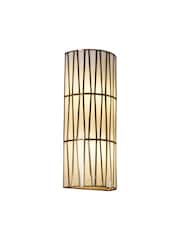 Libra Interiors Champagne Silver Burgh Opaque Glass Wall Light - Image 3 of 3