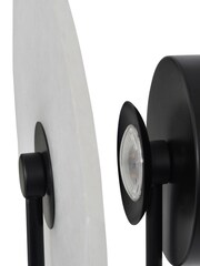 Libra Interiors Brown Barkway Marble LED Wall Light - Image 6 of 6