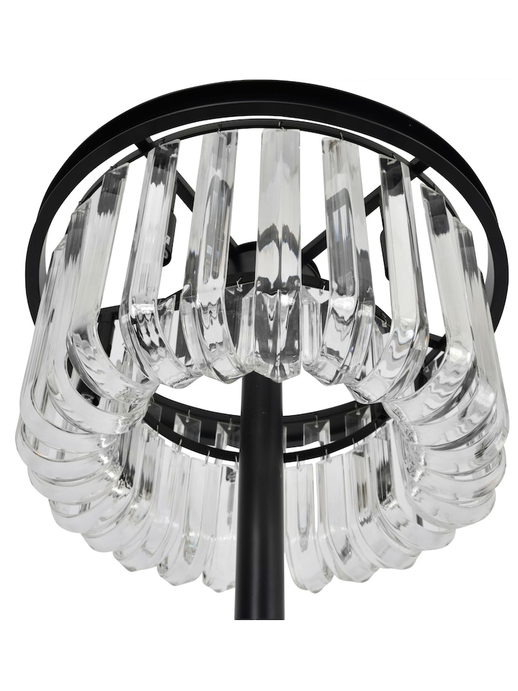 Libra Interiors Brown Glass Droplet Floor Lamp - Image 5 of 5