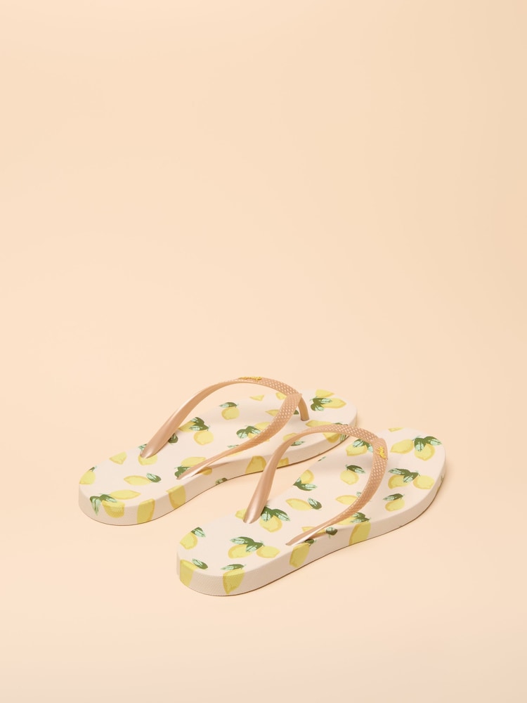 Cream Citron - Tongs Joules Sunvale - Image 3 of 5