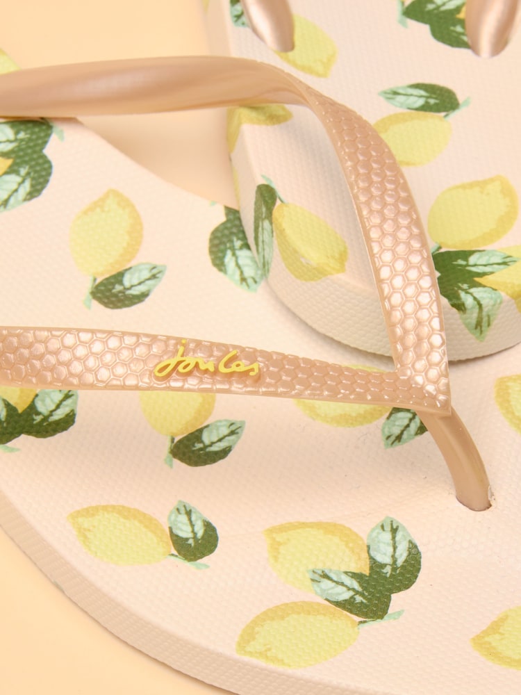 Cream Citron - Tongs Joules Sunvale - Image 4 of 5