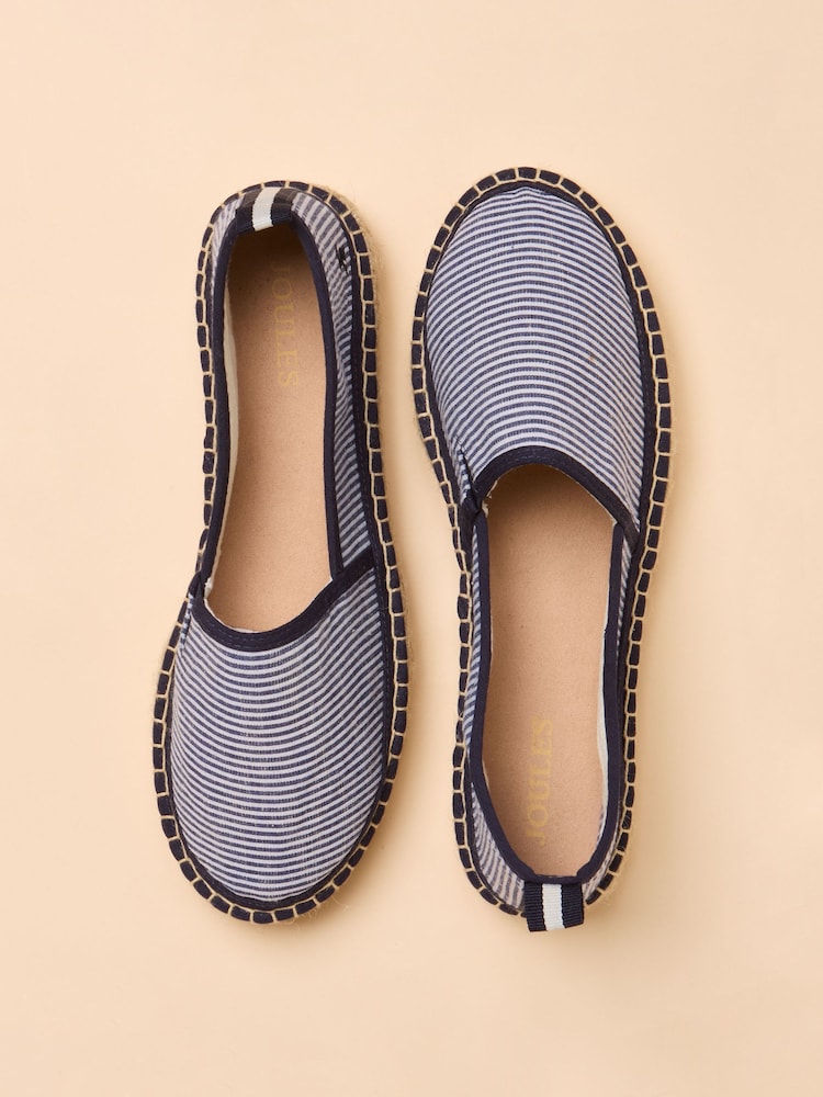 Joules Shoreline Navy Espadrilles - Image 2 of 5