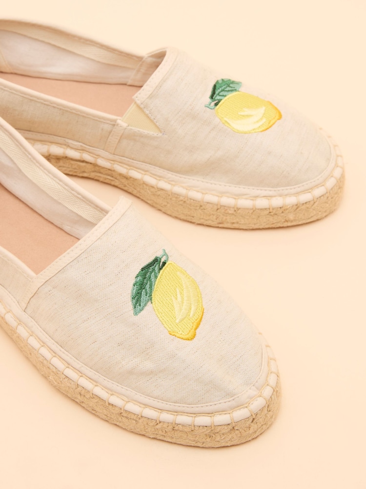 Creme/Zitronen-Print - Joules Shoreline Espadrilles - Bild 5 von 5 Creme/Zitronen-Print - Joules Shoreline Espadrilles - Bild 5 von 5