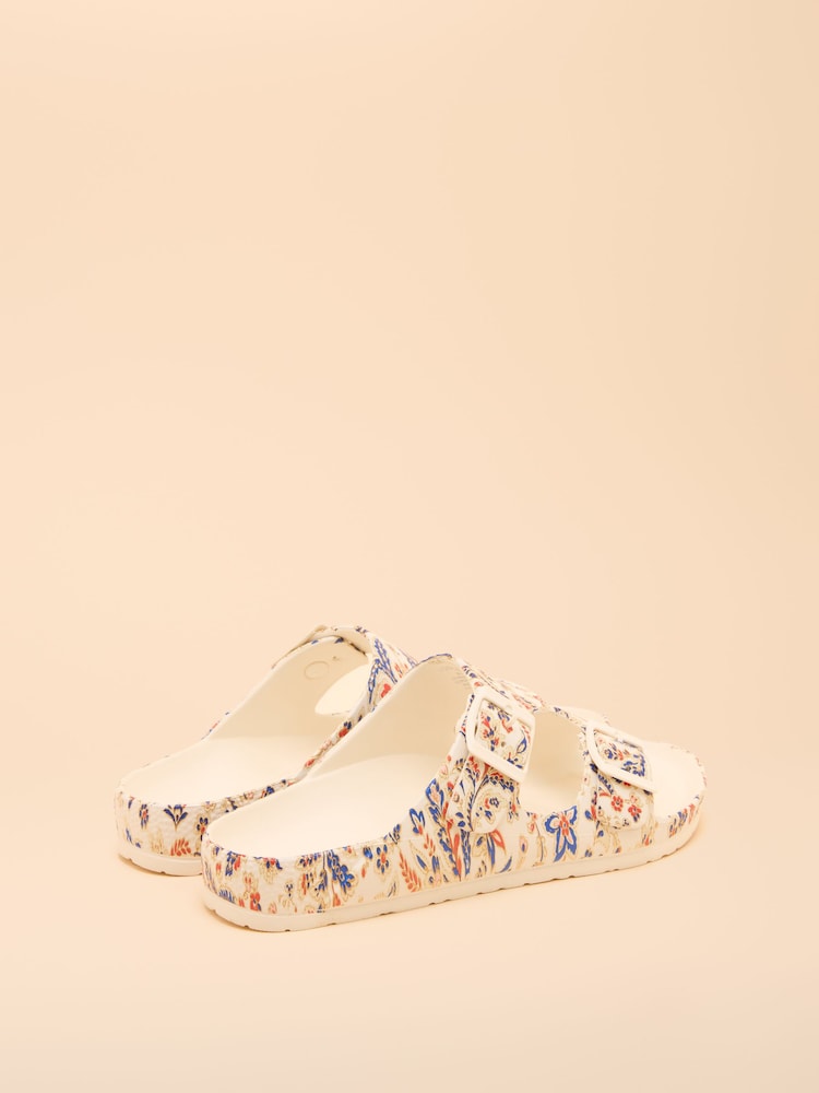 Multicolore/blanc - Joules Sunseeker EVA Mules - Image 3 of 5