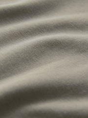 Neutral Relaxed Fit Heavyweight Quarter Zip Polo Shirt - Image 8 of 8