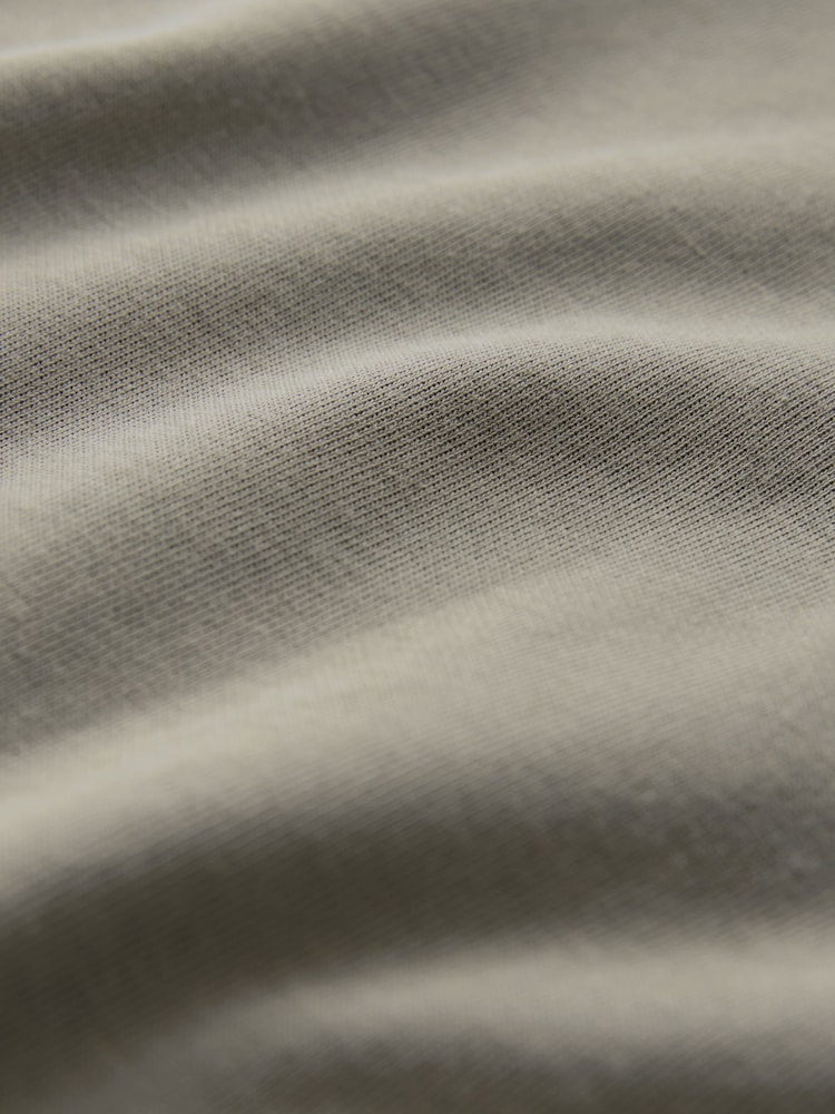 Neutral Relaxed Fit Heavyweight Quarter Zip Polo Shirt - Image 8 of 8