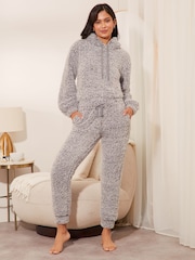 Lipsy Grey Cosy Loungewear Twosie Set - Image 2 of 4