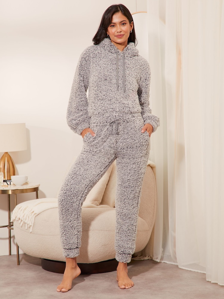 Lipsy Grey Cosy Loungewear Twosie Set - Image 2 of 4