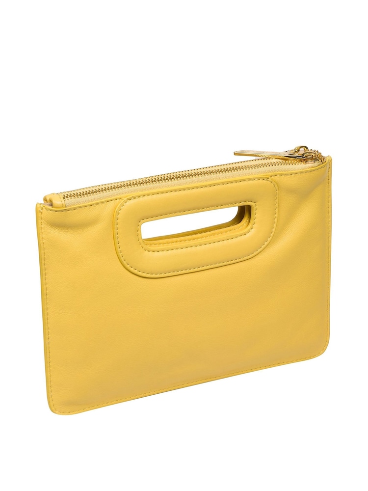Pure Luxuries London Esher Leather Clutch Bag - Image 5 of 6