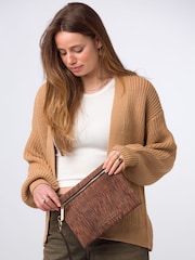 Pure Luxuries London Chalfont Leather Clutch Bag - Image 1 of 7