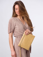 Pure Luxuries London Chalfont Leather Clutch Bag - Image 1 of 7
